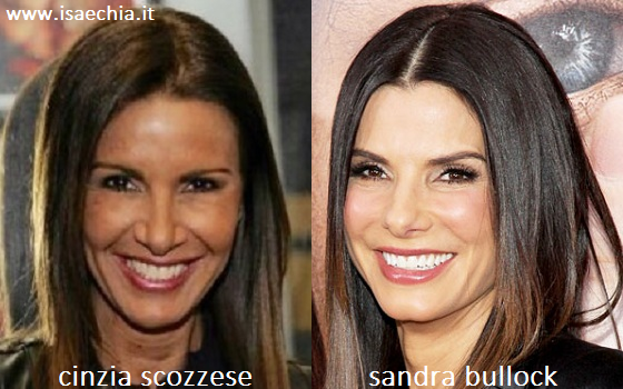 Somiglianza tra Cinzia Scozzese e Sandra Bullock