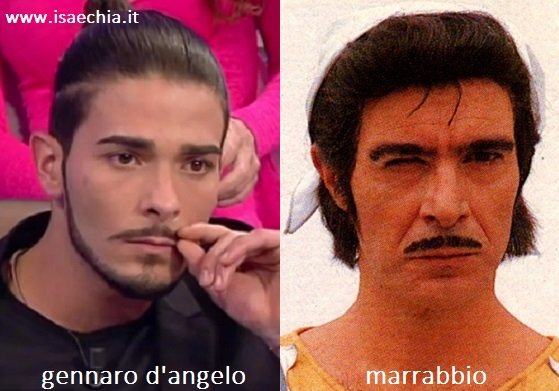 Somiglianza tra Gennaro D'Angelo e Marrabbio di 'Kiss Me Licia'