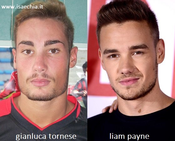 Somiglianza tra Gianluca Tornese e Liam Payne