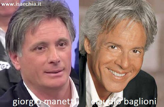Somiglianza tra Giorgio Manetti e Claudio Baglioni preview