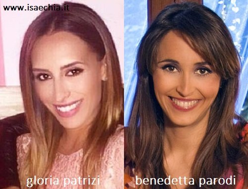 Somiglianza tra Gloria Patrizi e Benedetta Parodi