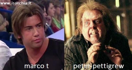 Somiglianza tra Marco e Peter Pettigrew