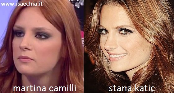 Somiglianza tra Martina Camilli e Stana Katic