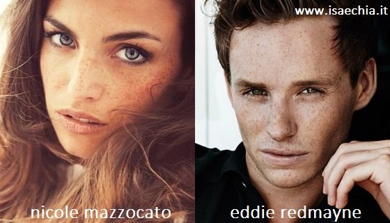 Somiglianza tra Nicole Mazzocato e Eddie Redmayne