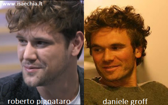 Somiglianza tra Roberto Pignataro e Daniele Groff preview