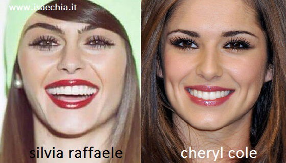 Somiglianza tra Silvia Raffaele e Cheryl Cole preview