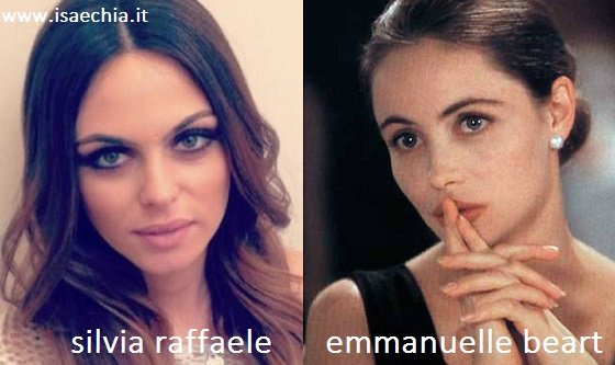Somiglianza tra Silvia Raffaele e Emmanuelle Beart