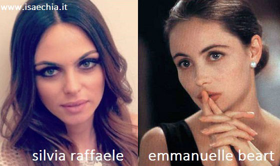 Somiglianza tra Silvia Raffaele e Emmanuelle Beart preview