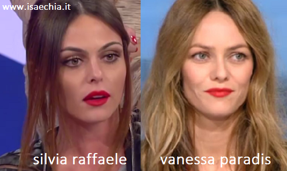 Somiglianza tra Silvia Raffaele e Vanessa Paradis