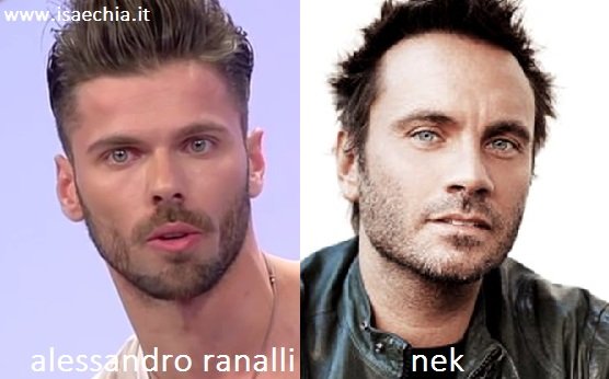 Somiglianza tra Alessandro Ranalli e Nek