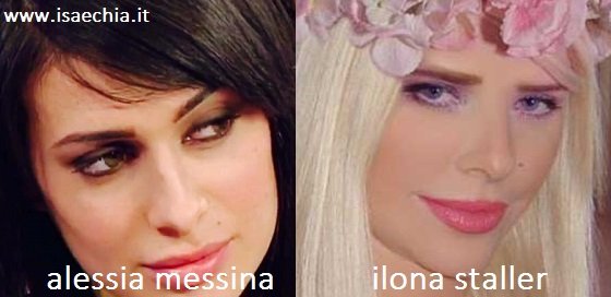Somiglianza tra Alessia Messina e Ilona Staller