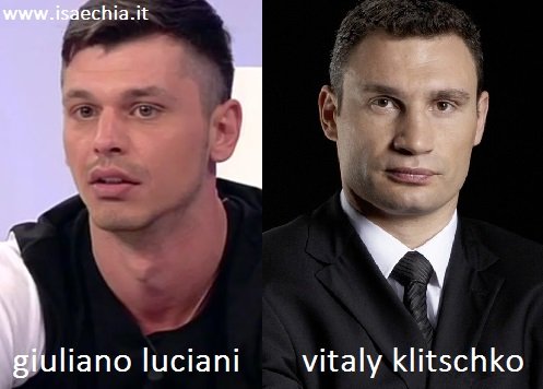 Somiglianza tra Giuliano Luciani e Vitaly Klitschko