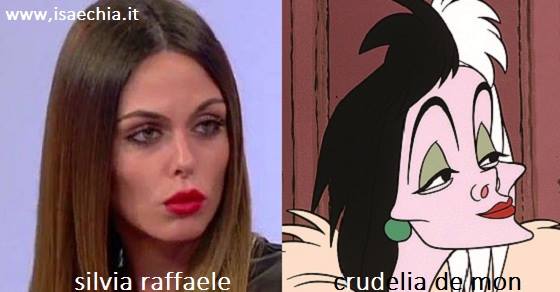 Somiglianza tra Silvia Raffaele e Crudelia De Mon preview
