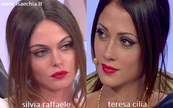Somiglianza tra Silvia Raffaele e Teresa Cilia