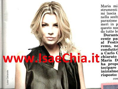 Emma Marrone: “Non è una colpa essere popolari. Maria De Filippi? Mi lascia ampia libertà!” article-post