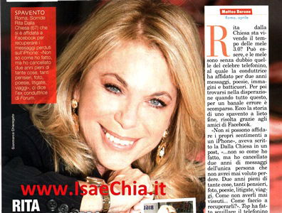 Rita Dalla Chiesa: “Ho perso tutti i miei ricordi nel cellulare e…Sono impazzita!” preview
