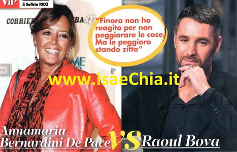Raoul Bova e Annamaria Bernardini De Pace: la guerra continua! preview