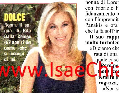Rita Dalla Chiesa: “Io, sfortunata in amore, ma fortunata con la mia famiglia!” article-post
