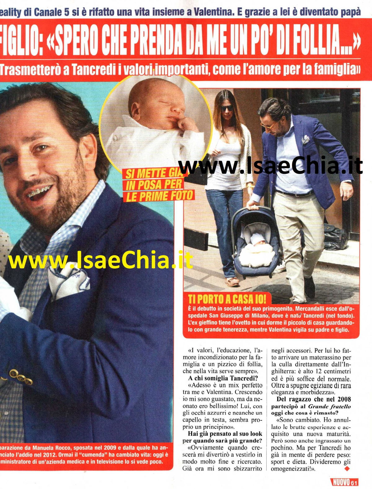 Roberto Mercandalli, il ‘cumenda’ del ‘Grande fratello’, ci presenta suo figlio: “Spero che prenda da me un po’ di follia!” article-post