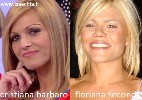Somiglianza tra Cristiana Barbaro e Floriana Secondi preview