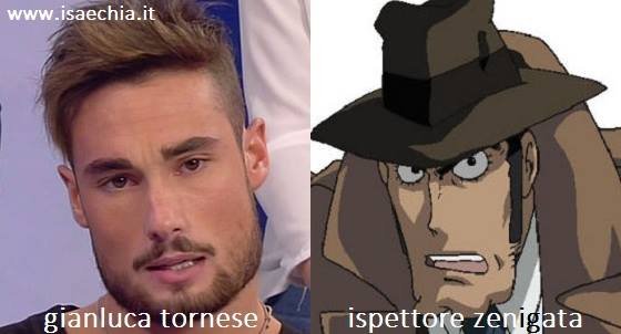 Somiglianza tra Gianluca Tornese e l’Ispettore Zenigata