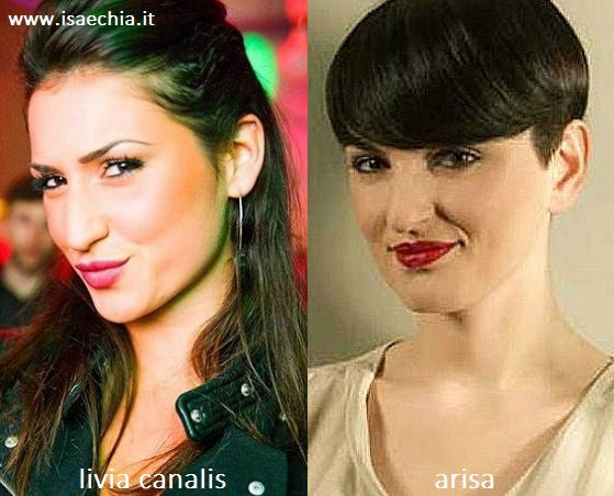 Somiglianza tra Livia Canalis e Arisa article-post