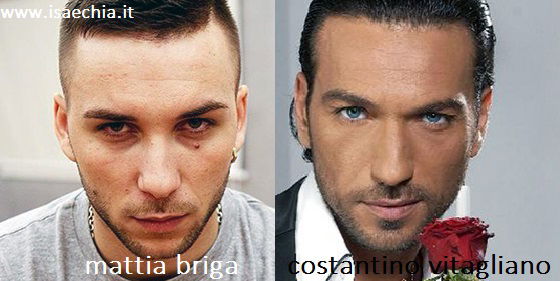 Somiglianza tra Mattia Briga e Costantino Vitagliano preview