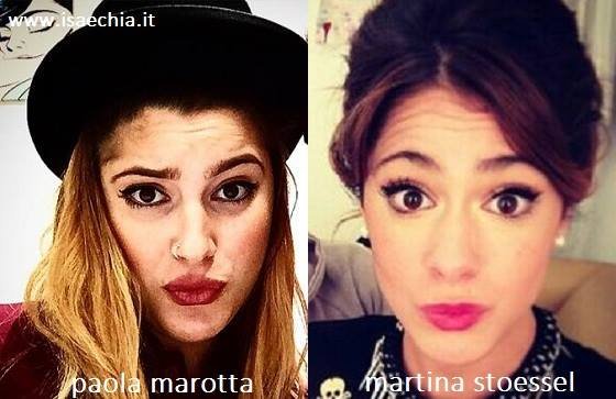 Somiglianza tra Paola Marotta e Martina Stoessel