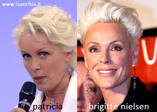 Somiglianza tra Patricia, dama del Trono over di ‘Uomini e Donne’, e Brigitte Nielsen