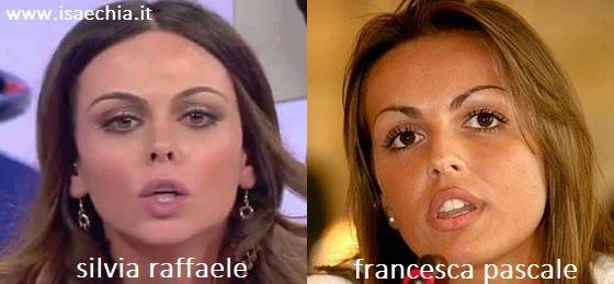 Somiglianza tra Silvia Raffaele e Francesca Pascale