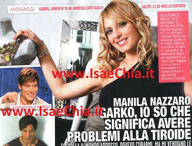 Manila Nazzaro: “Gabriel Garko, io so cosa significa avere problemi alla tiroide!” preview