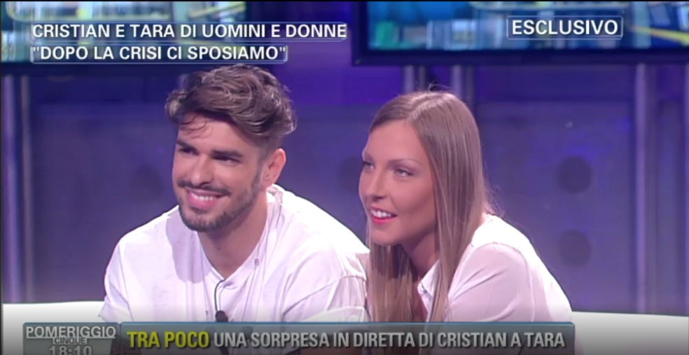 Cristian Gallella e Tara Gabrieletto a ‘Pomeriggio 5′: “E’ confermato, ci sposiamo il prossimo 2 settembre!” article-post