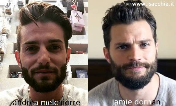 Somiglianza tra Andrea Melchiorre e Jamie Dornan