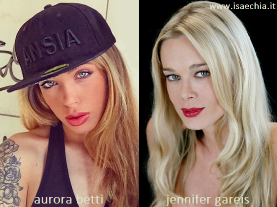 Somiglianza tra Aurora Betti e Jennifer Gareis