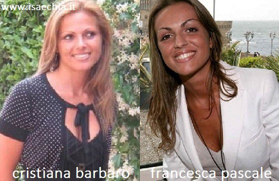 Somiglianza tra Cristiana Barbaro e Francesca Pascale preview