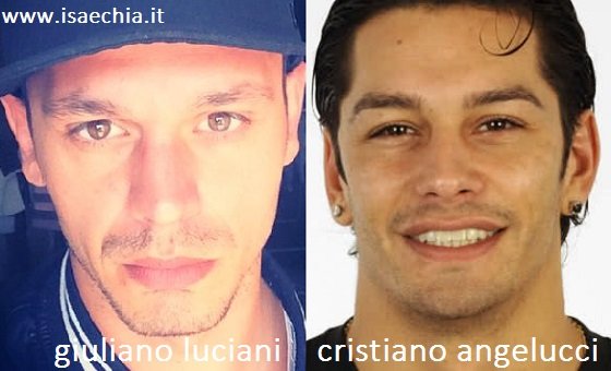 Somiglianza tra Giuliano Luciani e Cristiano Angelucci