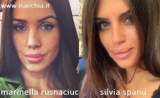 Somiglianza tra Marinella Rusnaciuc e Silvia Spanu
