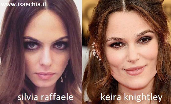 Somiglianza tra Silvia Raffaele e Keira Knightley preview