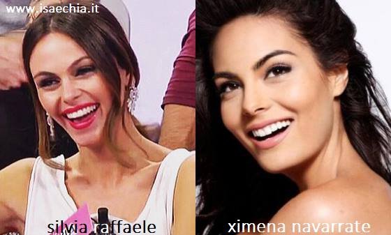 Somiglianza tra Silvia Raffaele e Ximena Navarrete