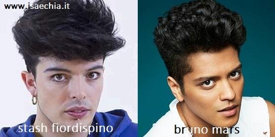 Somiglianza tra Stash Fiordispino e Bruno Mars