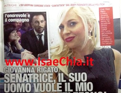 Giovanna Rigato: “Senatrice Stefania Pezzopane, il suo uomo, Simone Coccia Colaiuta, vuole il  mio numero di telefono!”