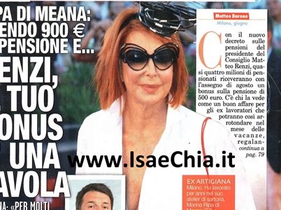 Marina Ripa di Meana: “Prendo 900 euro di pensione. Matteo Renzi, il tuo bonus è una favola!”