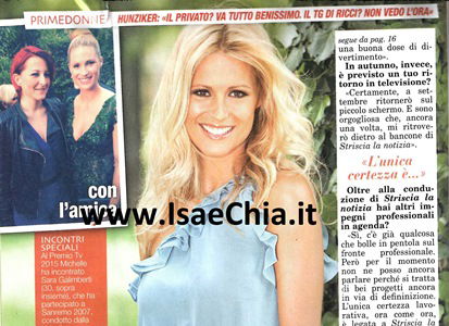 Michelle Hunziker: “La mia estate? Tra pappa e biberon. E poi…torno a Striscia la notizia!” preview
