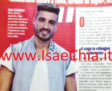 Fabio Colloricchio: “Il mio prossimo ‘programma’? Andare a convivere con Nicole Mazzocato nella Capitale!” preview