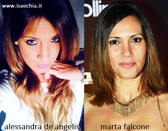 Somiglianza tra Alessandra De Angelis e Marta Falcone