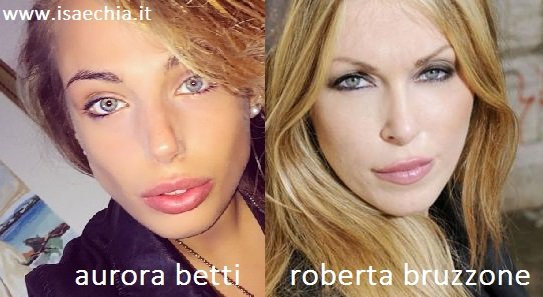 Somiglianza tra Aurora Betti e Roberta Bruzzone
