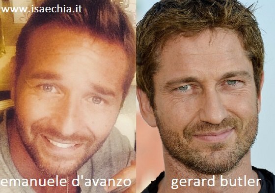 Somiglianza tra Emanuele D’Avanzo e Gerard Butler