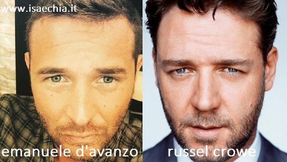 Somiglianza tra Emanuele D’Avanzo e Russell Crowe