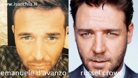 Somiglianza tra Emanuele D’Avanzo e Russell Crowe preview