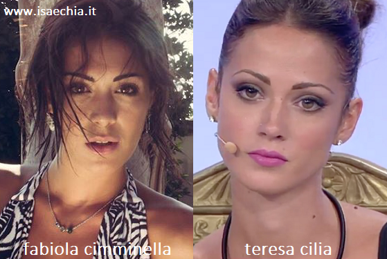 Somiglianza tra Fabiola Cimminella e Teresa Cilia preview